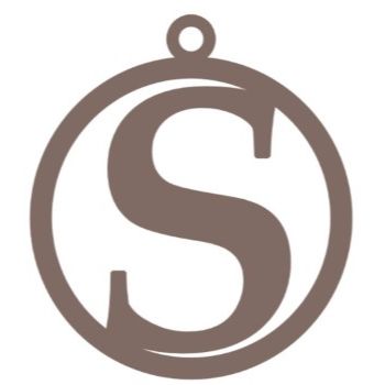 Letra s 10cm x 11cm tipografia palatino-ML1217