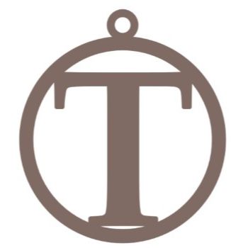 Letra t 10cm x 11cm tipografia palatino-ML1218