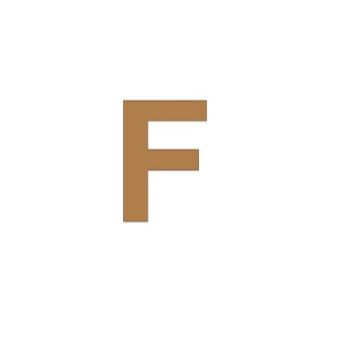 Letra f arial mini 3.5 cms-ML1548