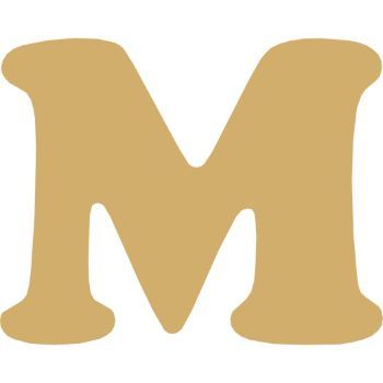 Letra m cooper mini 2 cms-ML1649