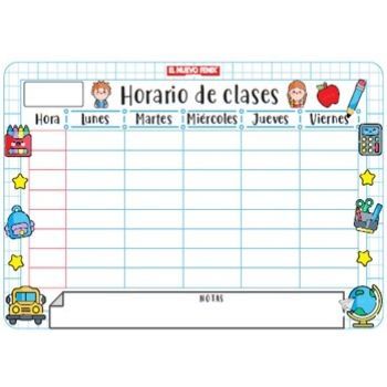 Pizarra horario de clases-ML1860