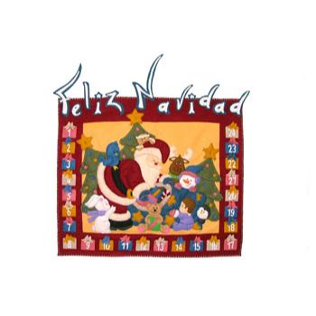 Molde n-78  calendario con letrero feliz navidad            -MO1523