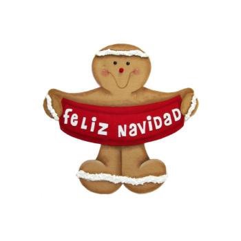 Molde n-141 galleta feliz navidad de tecno-MO1588