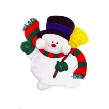 Molde n-158 adorno muñeco de nieve con orejas vd-100-MO1605