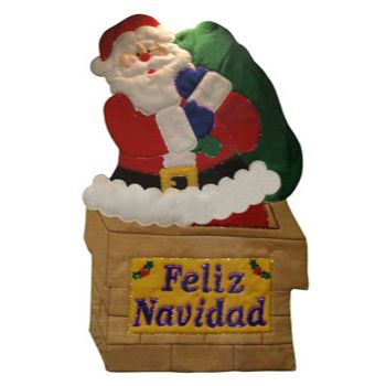 Molde n-414 adorno santa en chimenea grande                 -MO1856