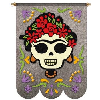Molde w-1944 estandarte frida calavera                      -MW2118