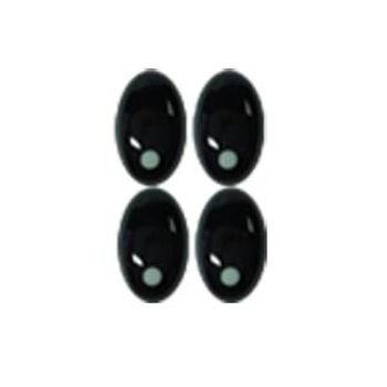 Ojo mica 092 negro  2.5 cm-OI0003