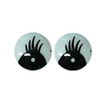 Ojo mica 152 blanco  3.5 cm-OI0009