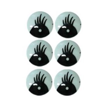 Ojo mica 154 blanco  2.2 cm-OI0010