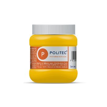 Politec 318 amarillo medio 250 ml. pintura acrilica-PI0750