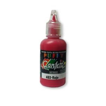 Pintura confetti dimensional 403 rojo puffy 30 ml.-PI0777