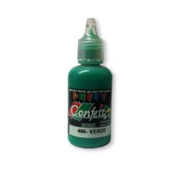 Pintura confetti dimensional 406 verde 30 ml.-PI0779