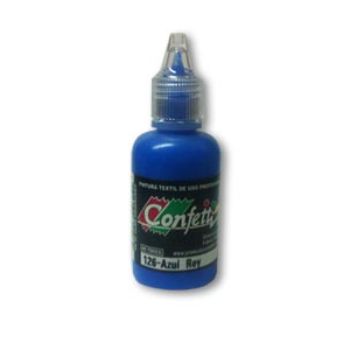 Pintura confetti dimensional 126 azul rey 30 ml.-PI0786