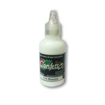 Pintura confetti dimensional 110 blanco 30 ml.-PI0787