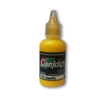 Pintura confetti dimensional 112 amarillo 30 ml.-PI0788