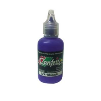 Pintura confetti dimensional 124 morado 30 ml.-PI0790