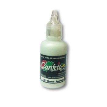 Pintura confetti dimensional 201 blanco aperlado 30 ml.-PI0800