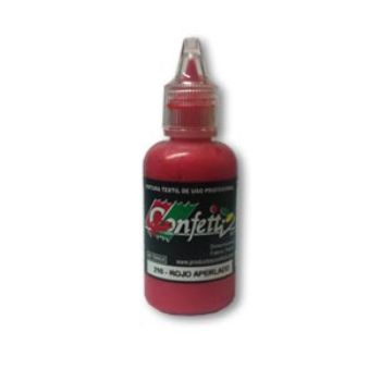 Pintura confetti dimensional 210 rojo aperlado 30 ml.-PI0802