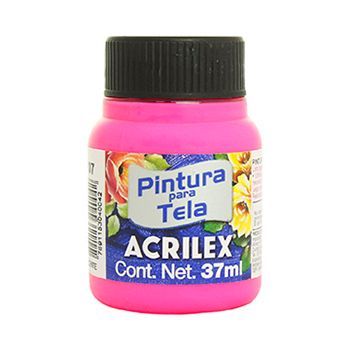 Pintura acrilex 04040 107 rosa fluorescente 37ml-PI2328