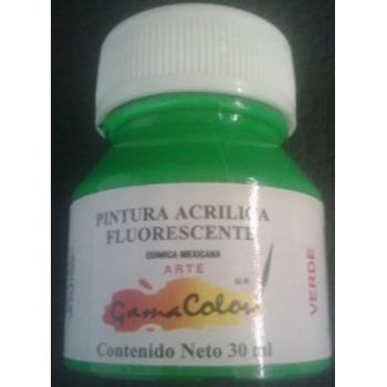 Pintura fluorescente  gama color  verde 30 ml-PI4040