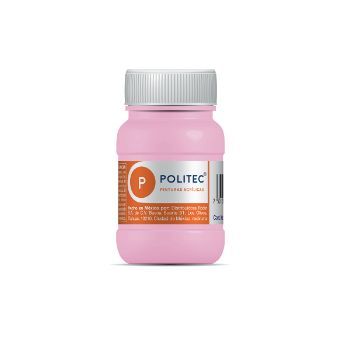 Politec 326 rosa pastel 100 ml pintura acrilica-PI6919