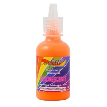 Pintura confetti dimensional 515 naranja fluorescente 30 ml.
pintura textil-PI7200