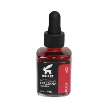 Acuarela líquida italiana 003 rojo 30 ml-PI7505
