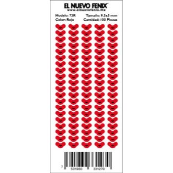 Planilla 73r boca roja 100 pzas 9.5 x 5 mm nacional-PL0251