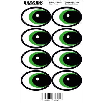 Planilla 145v-73 mm ojo verde 8 pzas 48 x 73 mm nacional-PL0266