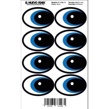 Planilla 145a-73 mm ojo azul 8 pzas. nacional 48 x 73 mm-PL0267
