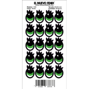 Planilla 112h ojo verde 20 pzas 23 x 34 mm nacional-PL0288