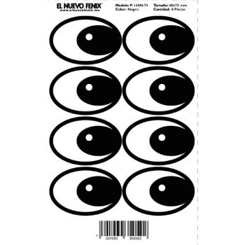 Planilla 145n-73 mm ojo negro 8 pzas. nacional 48 x 73 mm-PL0311