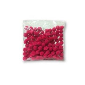 Pom pom 10 mm fuchsia 100 pzas-PO0038