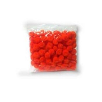 Pom pom 10 mm naranja 100 pzas-PO0051