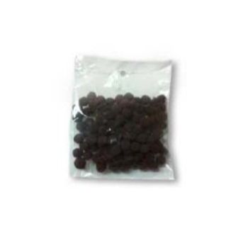 Pom pom 7 mm cafe 100 pzas.-PO0130