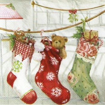 Servilleta alemana christmas stockings-SE0346