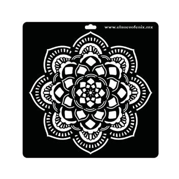 Estencil mandala hindu polypap 29.5 x 29.5 cms-ST0398