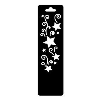 Estencil  mini estrella fugaz  papel kraft 5.13 x 14.8 cms-ST0415