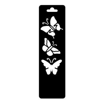 Estencil mini mariposas papel kraft 5.13 x 14.8 cm-ST0418