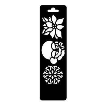 Estencil  mini nicolas  papel kraft 5.13 x 18.8 cms-ST0448
