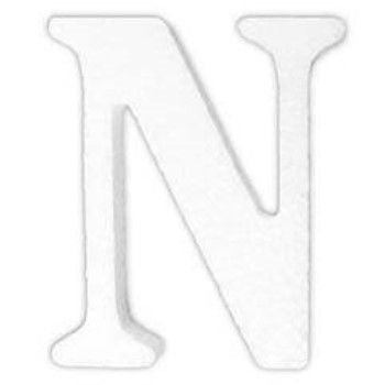 Letra n en unicel arial bold 24 cms-UN0086