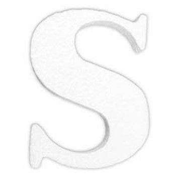 Letra s en unicel arial bold 24 cms-UN0092