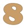 Numero 8 cooper mini 4 x 6 cms.-8C
