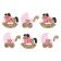 Boton decorativo 5824  horse and buggy girl-BD0237