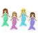 Boton decorativo 10527 mermaid friends-BD0424