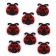 Boton decorativo 6940 sew cute ladybug-BD0445