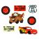 Boton decorativo 7719 cars carros 7 botones-BD0454