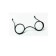 Lentes no.2 negro  7 cm-LN0002