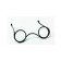 Lentes no.3 negro  8 cm-LN0004