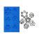 Molde silicon p/pasta no 3 flor y hoja mediana-MA0774